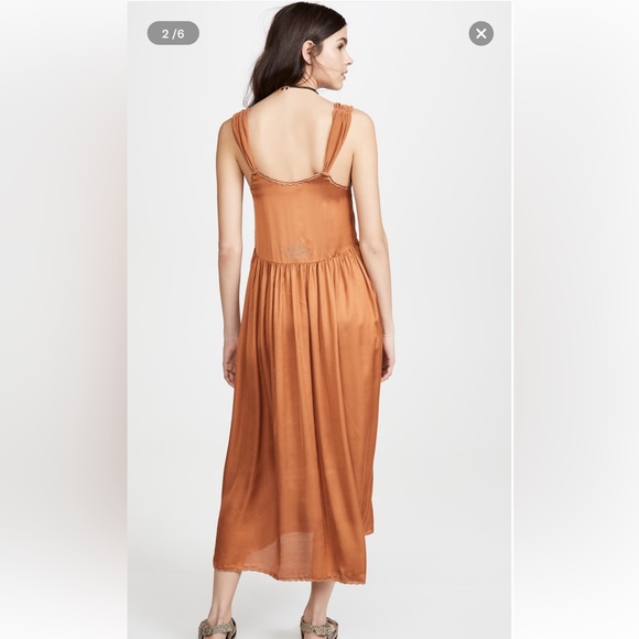 THE GREAT. Maple Leaf Dress in Montana Gold XS - Picture 5 of 12